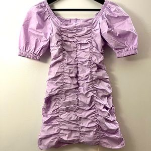 Cute Light Purple Puff Dress